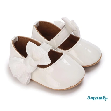Giày bệt Aqua-Baby bé gái trơn màu dễ thương, đế mềm, nơ trang trí, chống trượt - Giá ưu đãi 119.664₫