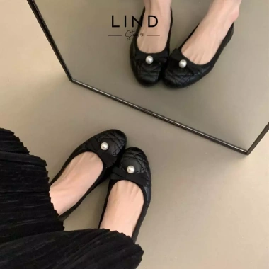 Giày bệt búp bê đính nơ Lamode G156 - LinD giảm giá 520k, nhẹ thoáng, chuẩn 9