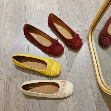 Giày bệt búp bê nơ nhỏ mũi vuông đế mềm êm - Giá 220.000đ, thời trang