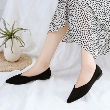 Giày bệt búp bê nữ mũi nhọn FAROSA B5 da nhung siêu mềm 179k - Giá ưu đãi 139k 4