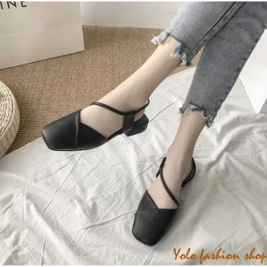Giày bệt búp bê nữ vạt chéo phối quai xinh xắn - Chỉ 160.000₫ (giảm từ 206.400₫)