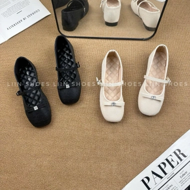Giày Bệt Công Sở Nữ Mary Jane Đính Đá Họa Tiết Đẹp - Giá Ưu Đãi 330k 2