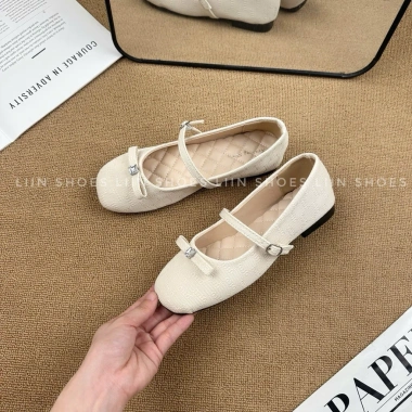 Giày Bệt Công Sở Nữ Mary Jane Đính Đá Họa Tiết Đẹp - Giá Ưu Đãi 330k 6