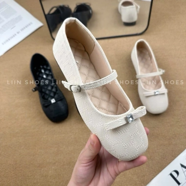 Giày Bệt Công Sở Nữ Mary Jane Đính Đá Họa Tiết Đẹp - Giá Ưu Đãi 330k 7
