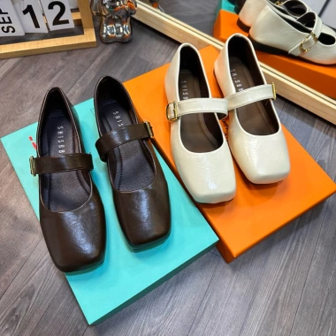 Giày bệt mũi vuông cao cấp chuẩn phom 3 màu thời trang giá ưu đãi 178.000đ