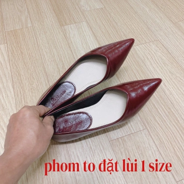 Giày bệt nữ BH28 đế 2p nhung da mềm, dáng basic, giảm giá 23% chỉ 130.500₫ 8