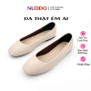 Giày Bệt Nữ Da Thật NUDDO - Guốc Đế Bằng Mũi Vuông Siêu Êm, Giảm còn 369k