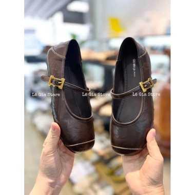 Giày bệt nữ mũi bằng quai nhanh da poly cao cấp, đế mềm dẻo êm chân 338.400₫ 3