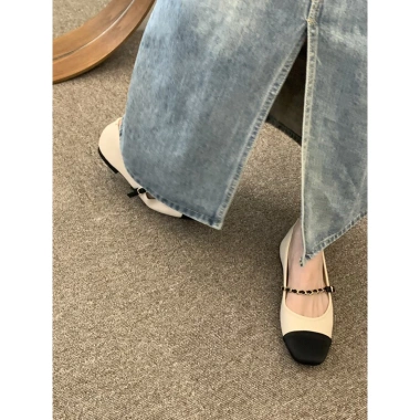 Giày bệt nữ mũi cap toe quai xích kim loại - Thanh lịch, giảm giá 420k (M347) 4 Giày bệt nữ mũi cap toe quai xích kim loại - Thanh lịch, giảm giá 420k (M347) 4