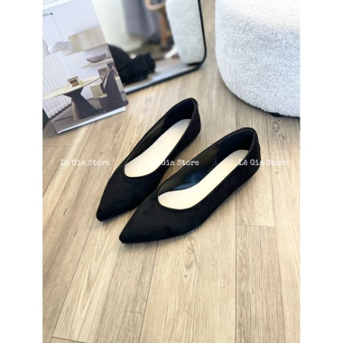 Giày bệt nữ mũi nhọn da lộn B157 - Thoải mái, thời trang, giảm 20% chỉ 294.500 VND 7