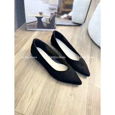 Giày bệt nữ mũi nhọn da lộn B157 - Thoải mái, thời trang, giảm 20% chỉ 294.500 VND 10