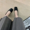 Giày bệt nữ mũi vuông đen da lì BM288 - Công sở, văn phòng, lễ tân, mềm sụn không đau chân 3