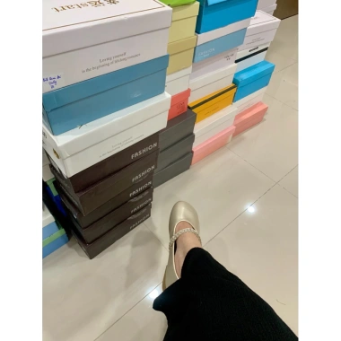Giày Bệt Quai Đá Cao Cấp Nhũ Vàng Đồng Da Mềm, Size 34‑41 Giá Ưu Đãi 145k
