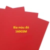 Giấy bìa màu đỏ A4 160gsm 25 tờ - Giá chỉ 45.000₫, chất lượng cao tại Vanphongphamthu 4