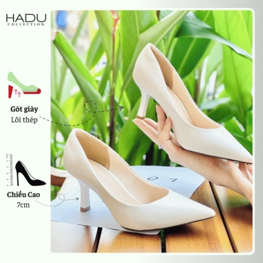 Giày Bít Cao Gót 7P Công Sở Da Mềm HADU GG760 Lót Khử Mùi BH 12 Tháng 306.000₫