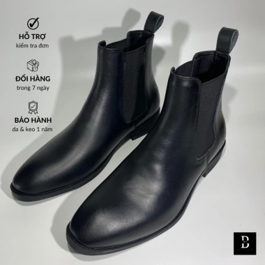 Giày BLC Chelsea Boot Da Bò Nappa 100% - Đế cao su, Khâu liền, Tăng 4cm, Bảo hành 12 tháng - 2.535.000₫