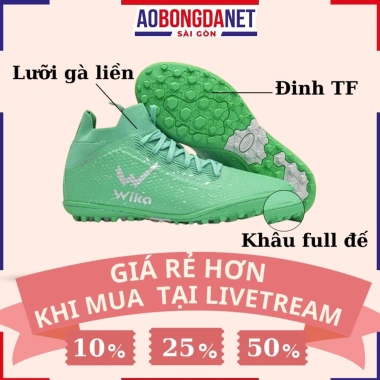 Giày Bóng Đá Wika Galaxy Sân Cỏ Nhân Tạo - Da Mềm Mại, Ôm Chân, Giá 499.000₫