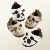 Giày bông Gấu Trúc Mario trẻ em mùa đông, velcro hoạt hình, cotton thời trang
