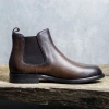 Giày boot Chelsea da bê đen nâu mũi tròn nam tính - Giá chỉ 6,337,500₫, giảm 23% 2