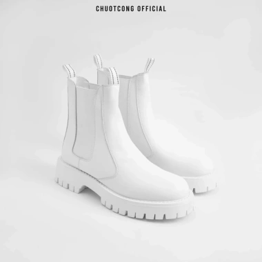 Giày boot da cổ cao nam Đen-Trắng, thời trang cá tính, giảm giá 20% còn 2.470.000₫ 4