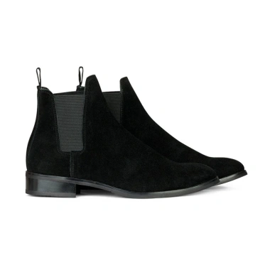Giày boot da nam MIKENCO Black Suede Chelsea - Giá ưu đãi 1.060.891₫, chất lượng cao
