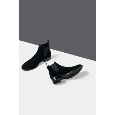 Giày boot da nam MIKENCO Black Suede Chelsea – phong cách sang trọng, giảm 20% 4
