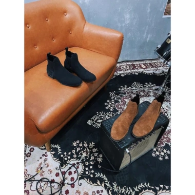 Giày boot da nam MIKENCO Black Suede Chelsea – phong cách sang trọng, giảm 20% 6