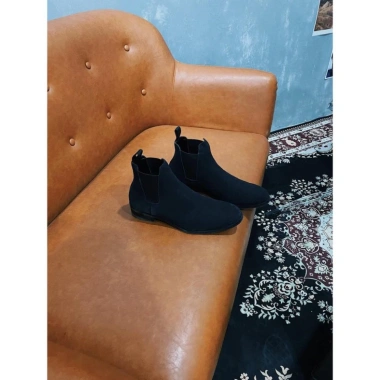 Giày boot da nam MIKENCO Black Suede Chelsea – phong cách sang trọng, giảm 20% 9