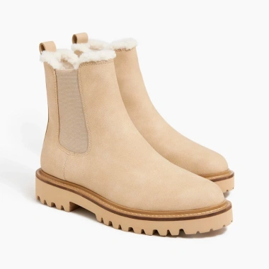 Giày Boot Da Nữ J.Crew Lug Sole Chelsea 3 Màu - Sang Trọng, Đi Tuyết, Giữ Ấm
