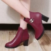 Giày Boot Gót Vuông Korea B380 Freeship 99k Toàn Quốc - Giá 450k, Tặng Nước Hoa