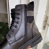 Giày boot nam cao cổ Chunky Zip da bò thật, khoá kéo & buộc dây, size 38‑45, đế cao 5cm, thời trang, giảm giá 35% 5