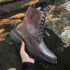 Giày boot nam cao cổ Chunky Zip da bò thật, khoá kéo & buộc dây, size 38‑45, đế cao 5cm, thời trang, giảm giá 35% 7