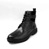 Giày boot nam cao cổ Chunky Zip da bò thật, khoá kéo & buộc dây, size 38‑45, đế cao 5cm, thời trang, giảm giá 35% 10