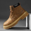 Giày Boot Nam Cao Cổ Combat Đế Cao Su Đúc BCC18 Màu Nâu - Phong Cách Cá Tính, Mạnh Mẽ - Giá 899.500₫