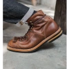 Giày boot nam cao cổ nâu, giày phượt da bò thật TONKIN - Giá 6.012.500₫