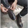 Giày boot nam cao cổ nâu, giày phượt da bò thật TONKIN - Giá 6.012.500₫ 4