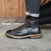 Giày boot nam cao cổ nâu, giày phượt da bò thật TONKIN - Giá 6.012.500₫ 5