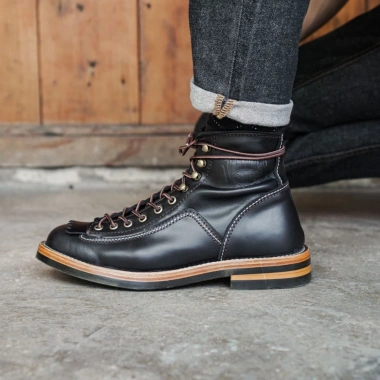 Giày boot nam cao cổ nâu, giày phượt da bò thật TONKIN - Giá 6.012.500₫