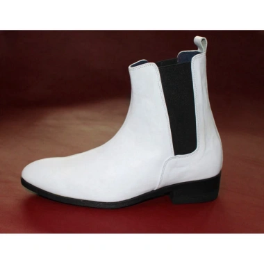 Giày boot nam Chelsea da bò thật màu sáng, giá rẻ 2.197.000đ, mã B193