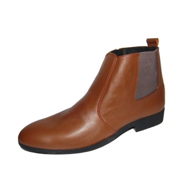 Giày boot nam Chelsea dây kéo da bò thật, bảo hành 12 tháng, MS B101