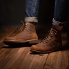 Giày Boot Nam Cổ Cao Lineman Da Bò Sáp Cao Cấp Đế Khâu - Steeler Giá 1,250,006₫ 7