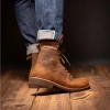 Giày Boot Nam Cổ Cao Lineman Da Bò Sáp Cao Cấp Đế Khâu - Steeler Giá 1,250,006₫ 8