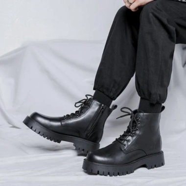 Giày Boot Nam Combat Đế Chunky Khóa Cài GN424 - Siêu Bền, Giá Giảm 2.21 Triệu