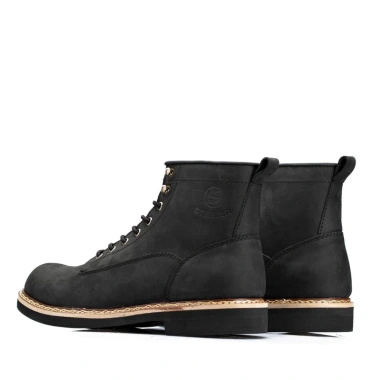 Giày boot nam da bò sáp sáng dạ cổ cao LINEMAN Đen Steeler - đế khâu workwear giảm giá 19% 3 Giày boot nam da bò sáp sáng dạ cổ cao LINEMAN Đen Steeler - đế khâu workwear giảm giá 19% 3