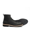 Giày boot nam da bò sáp sáng dạ cổ cao LINEMAN Đen Steeler - đế khâu workwear giảm giá 19% 4