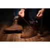 Giày boot nam da bò sáp sáng dạ cổ cao LINEMAN Đen Steeler - đế khâu workwear giảm giá 19% 5