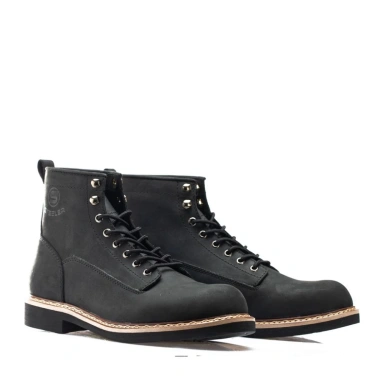 Giày boot nam da bò sáp sáng dạ cổ cao LINEMAN Đen Steeler - đế khâu workwear giảm giá 19% 11 Giày boot nam da bò sáp sáng dạ cổ cao LINEMAN Đen Steeler - đế khâu workwear giảm giá 19% 11