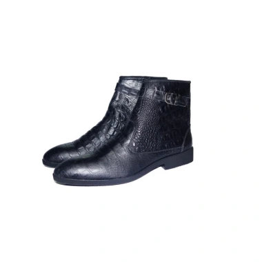 Giày boot nam da bò thật dập vân cá sấu B223 - Giá chỉ 2.435.250₫ Giày boot nam da bò thật dập vân cá sấu B223 - Giá chỉ 2.435.250₫