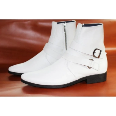 Giày Boot Nam Da Bò Thật Màu Trắng Sáng B199 - Giá Giảm 24% Chỉ 2.434.250₫