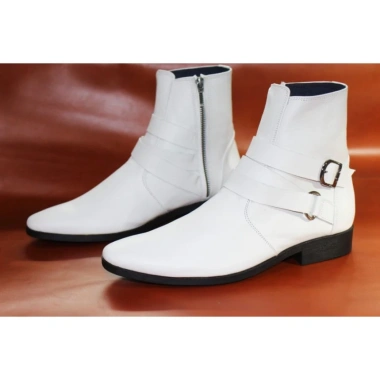 Giày Boot Nam Da Bò Thật Màu Trắng Sáng B199 - Giá Giảm 24% Chỉ 2.434.250₫ 2